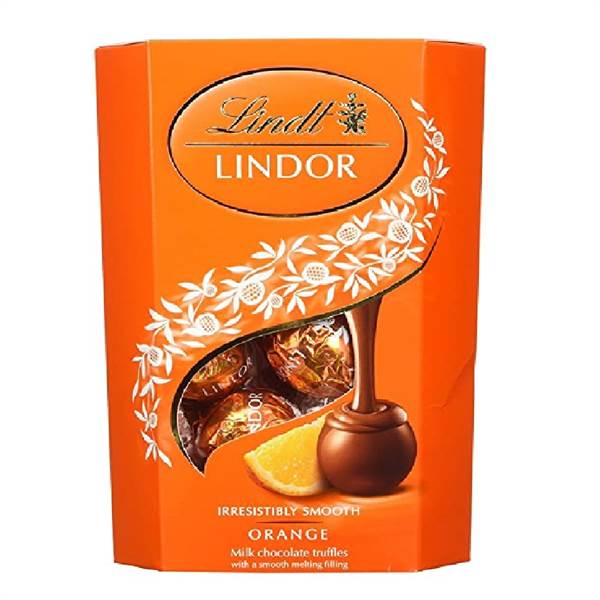 Lindt Lindor Orange Chocolate Truffles Imported